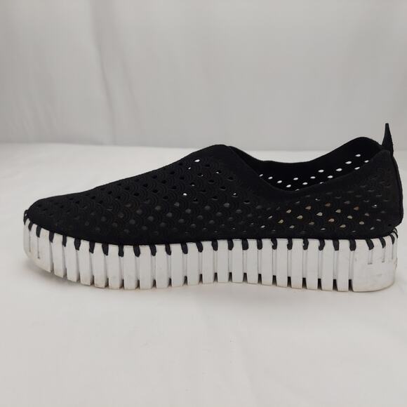 Ilse Jacobsen Hornbaek Tulip Women's Black Slip-on Comfort Sneakers Size 41 - Picture 7 of 9